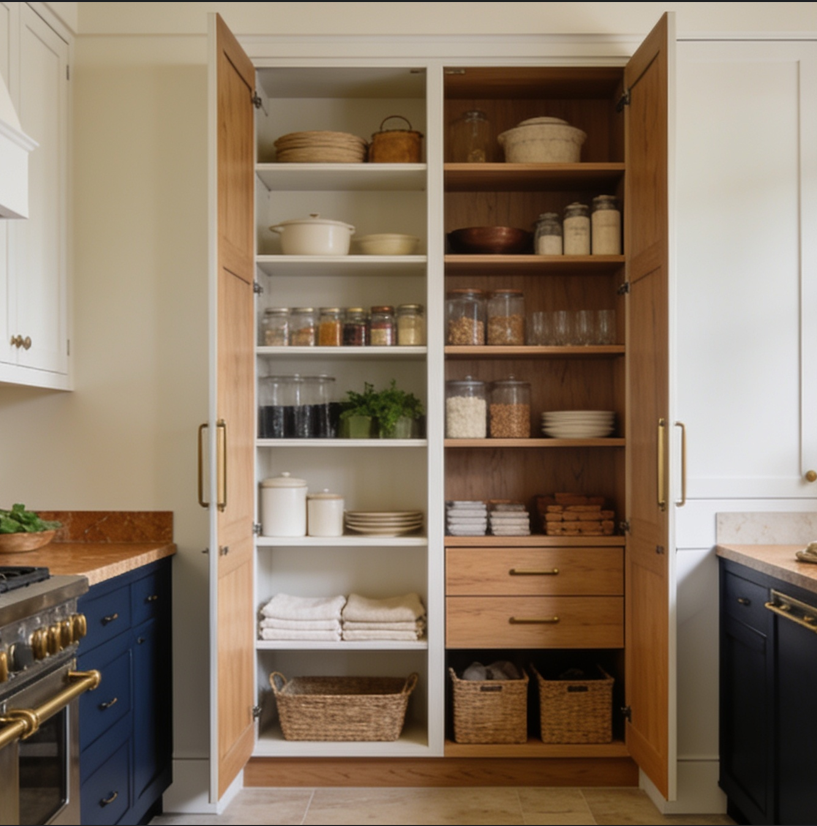 Closet after pantry conversion